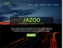 Tablet Screenshot of jazoocourier.com